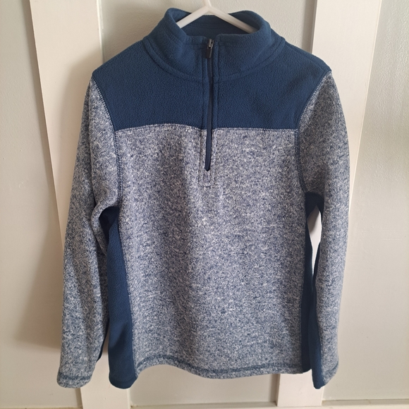 Champion Youth Fleece Pullover Blue Half-Zip Size Small (6–7) - Picture 1 of 3
